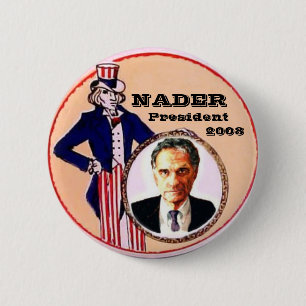 Nader Uncle Sam Button