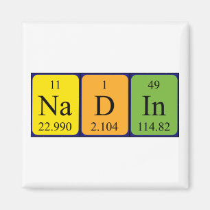 Nadin periodic table name magnet
