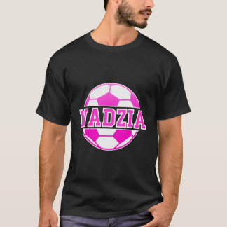 Nadzia Name Girls Soccer Play Football Sports Fan  T-Shirt