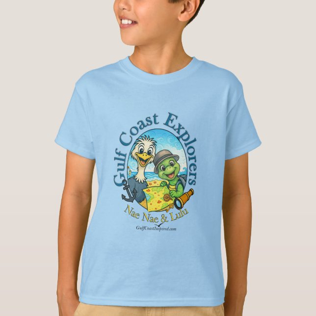 Nae Nae & Lulu Gulf Coast Explorers  T-Shirt (Front)