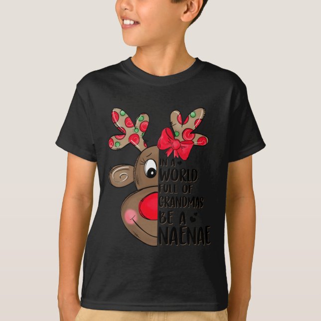 Naenae Reindeer Xmas Happy Family New Merry Christ T-Shirt (Front)