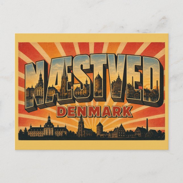 Næstved Denmark Church Postcard (Front)