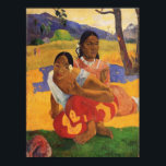 'Nafea Faa Ipoipo' - Paul Gauguin Print<br><div class="desc">'Nafea Faa Ipoipo (When Will You Marry?)',  c. 1892 by Paul Gauguin. Gauguin was a leading Post-Impressionist painter. Born in Paris,  France,  he sailed to the South Seas in 1891. His depictions of life in Tahiti and other parts of Polynesia are famous throughout the world.</div>