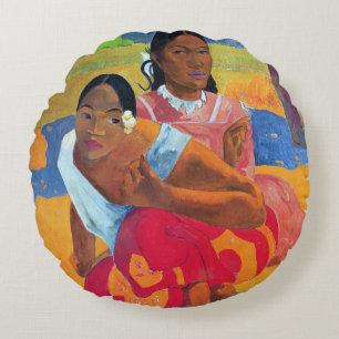 Nafea Faaipoipo (When are you Getting Married?) Round Cushion