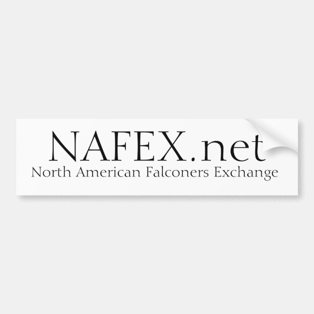 NAFEX.net Forum  Bumper sticker (Front)