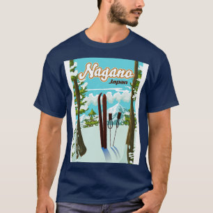Nagano Japan Ski poster T-Shirt