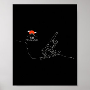 Nagano Snowboard Poster