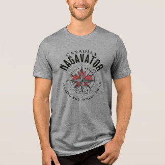 Nagavator Telling you where to go Compass Tri-Blend Shirt