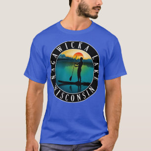 Nagawicka Lake Wisconsin Paddleboarding T-Shirt