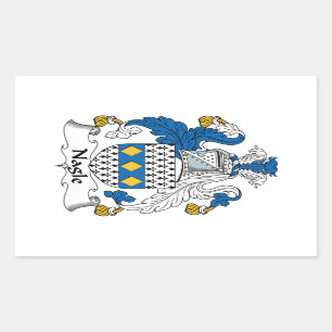 Nagle Family Crest Rectangular Sticker