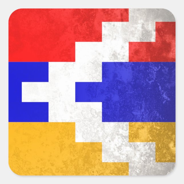 Nagorno Karabakh Square Sticker (Front)