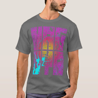 Nagoya Japan City Map Typography Neon T-Shirt