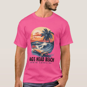 Nags Head Beach North Carolina Skateboard Skateboa T-Shirt