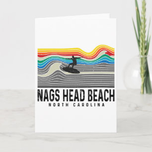 Nags Head Beach North Carolina Surfboarder Men Wom Card