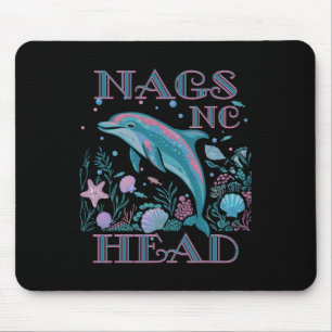 Nags Head Nc Dolphin Lover Colorful Beach Souvenir Mouse Pad