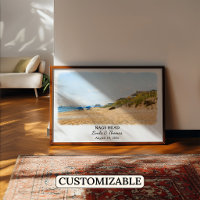 Nags Head North Carolina Poster, Watercolor