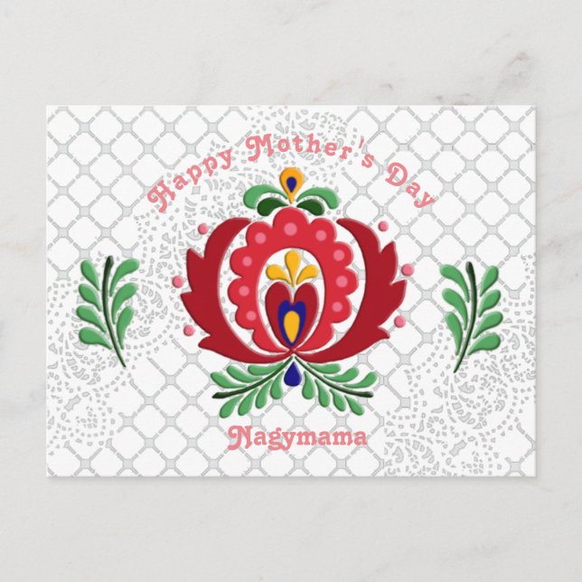 Nagymama Mother's Day  Postcard (Front)