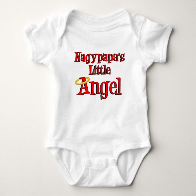 Nagypapa's Little Angel Baby Bodysuit (Front)