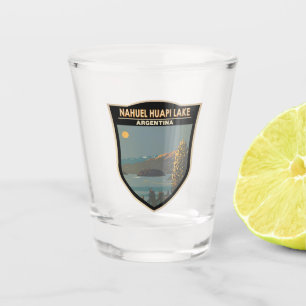 Nahuel Huapi Lake Argentina Travel Art Vintage Shot Glass