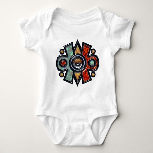 Nahui Ollin Baby Bodysuit (Front)