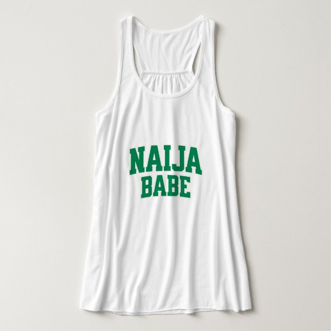 Naija Babe Nigerian Pride Singlet (Design Front)