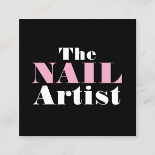 Nail Art Artist Business Card