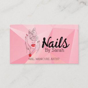 Nail art business card