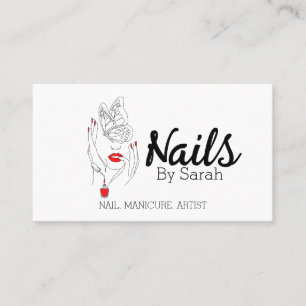 Nail art business card
