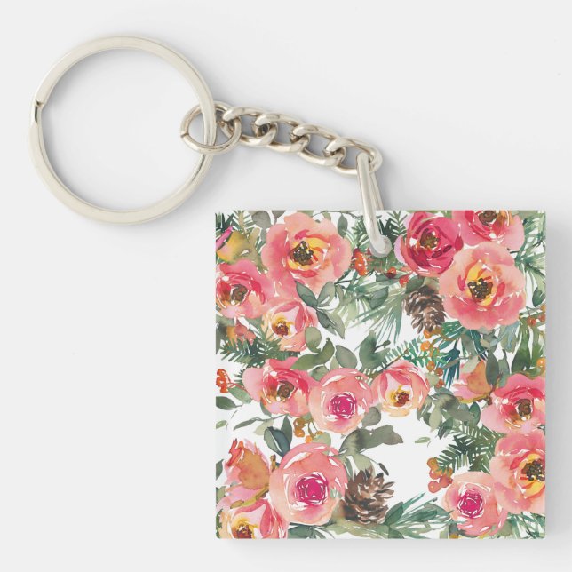 Nail Art Flower Key Ring (Front)