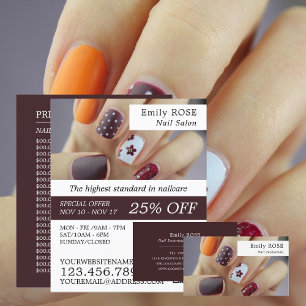 Nail Art, Nail Technician, Nail Salon Advertising Flyer