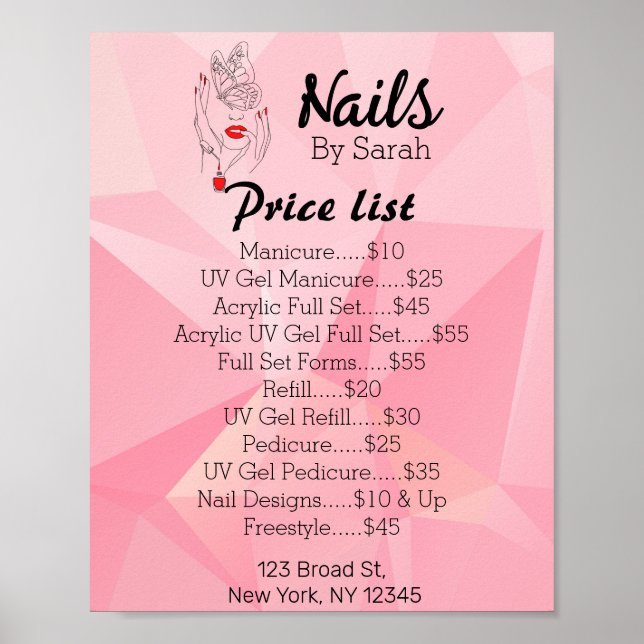 Nail art  poster (Front)