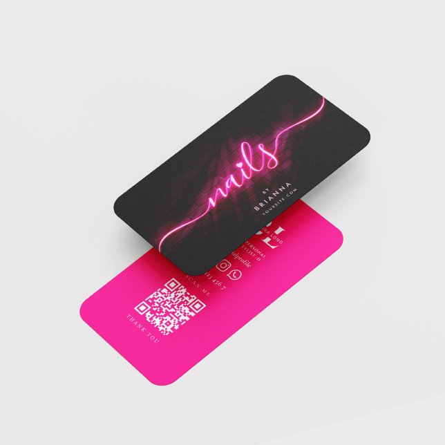 Nail Artist Beauty Salon Manicure Nail Polish Business Card (Creator Uploaded)