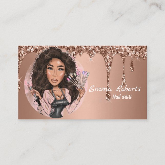 Nail Artist Business Card (Front)