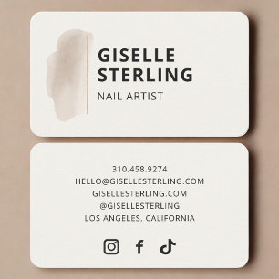 Nail Artist  Business Card