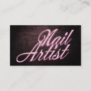 Nail artist business card