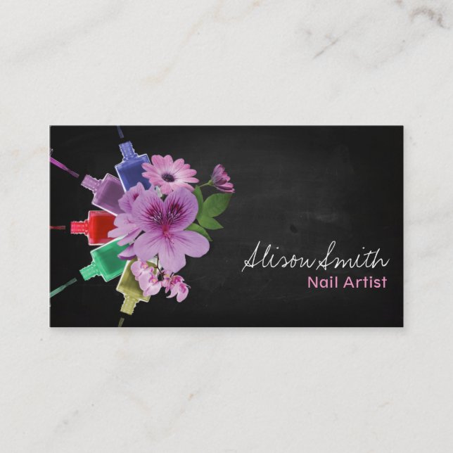 Nail Artist Business Card (Front)