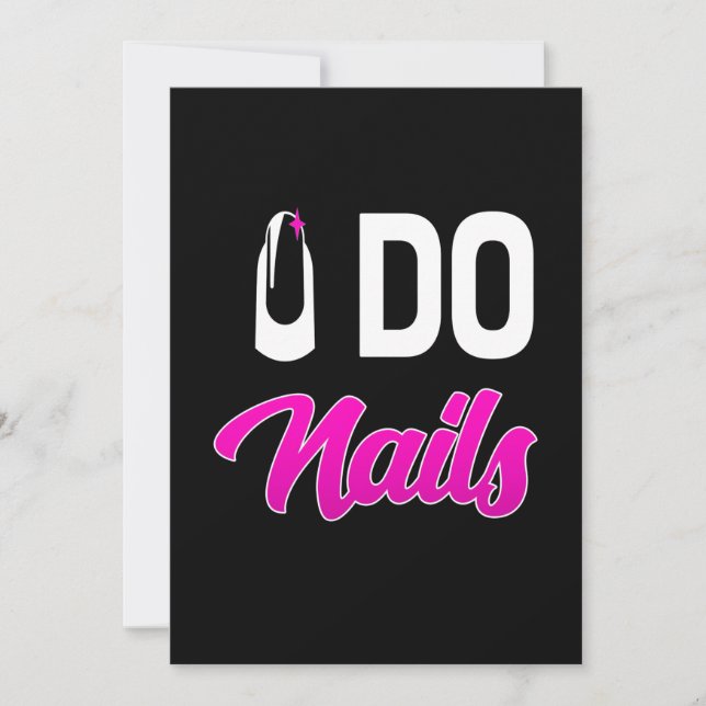 Nail Artist Do Nails Invitation (Front)
