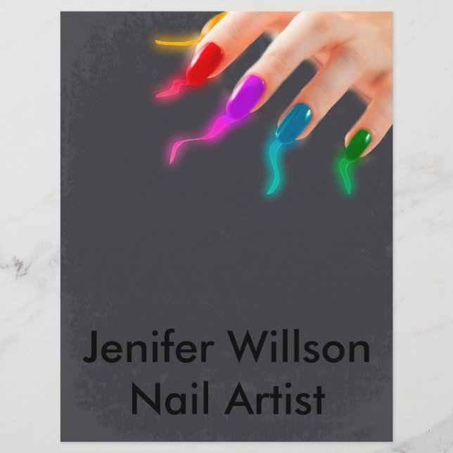 Nail Artist Flyer (Front)