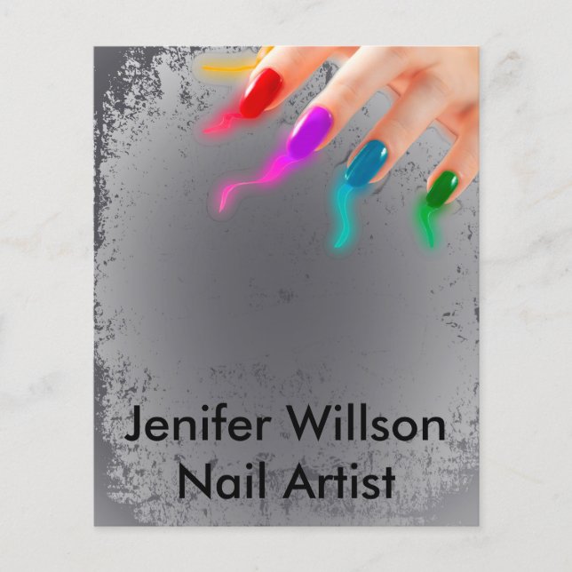 Nail Artist Flyer (Front)