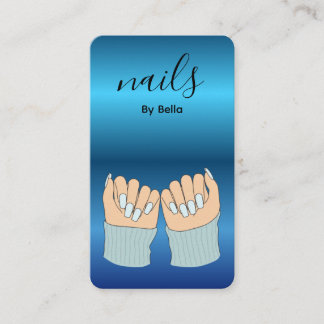 Nail Artist QR Code Business Card