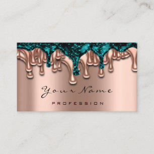 Nail Artist Studio Drips Rose Beauty Makeup Business Card