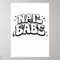Nail Babe Printable Digital Download