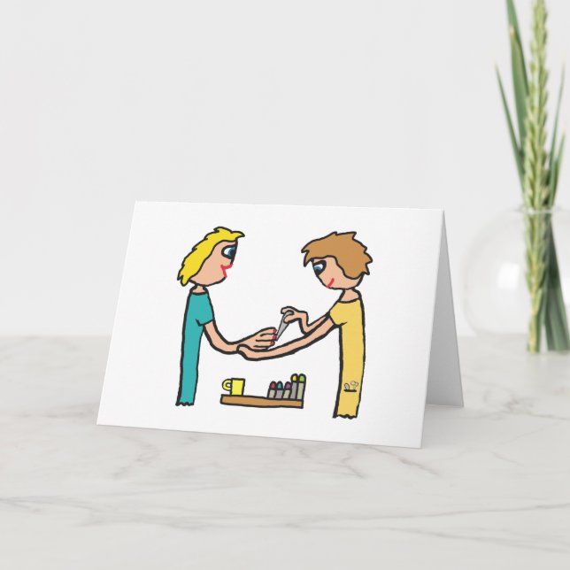 Nail Bar Salon Technician Card (Front)