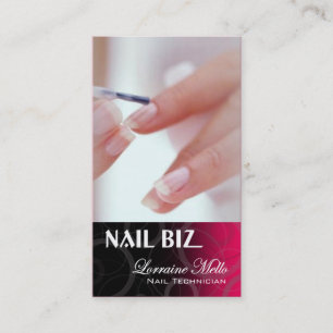 Nail Biz - Manicure Pedicure Spa Nail Technician Business Card