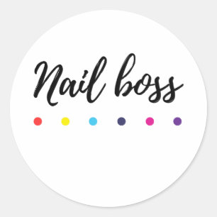 Nail Boss- Sticker- COlor Street stylist Classic Round Sticker