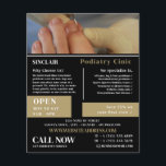 Nail Care Portrait, Podiatry Clinic, Podiatrist Flyer<br><div class="desc">Nail Care Portrait,  Podiatry Clinic,  Podiatrist Advertising Flyer by The Business Card Store.</div>