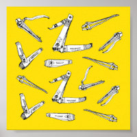 Nail Clips, Wall Art Illustration |