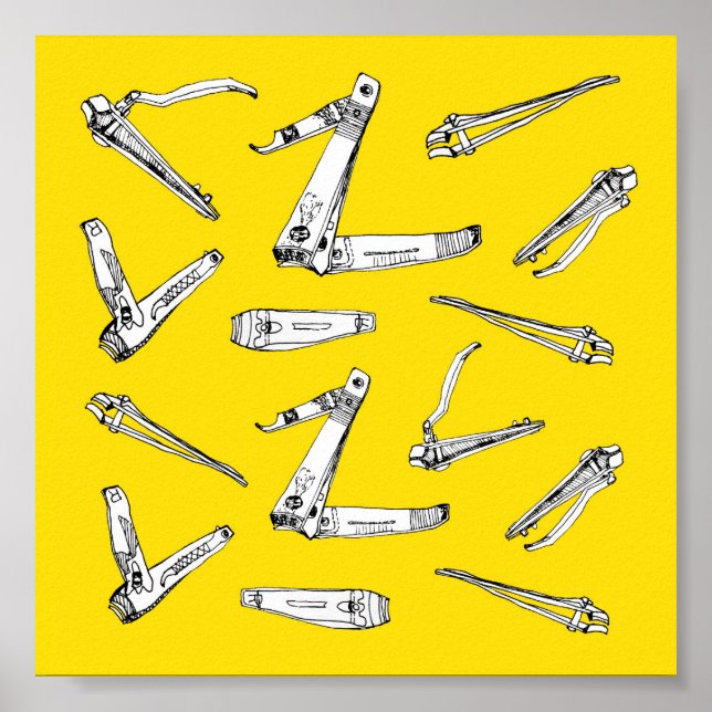 Nail Clips, Wall Art Illustration | (Front)