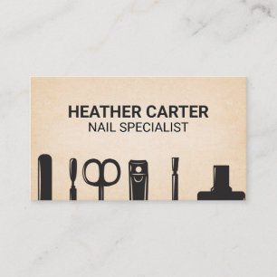 Nail Manicure Tools Appointment Card
