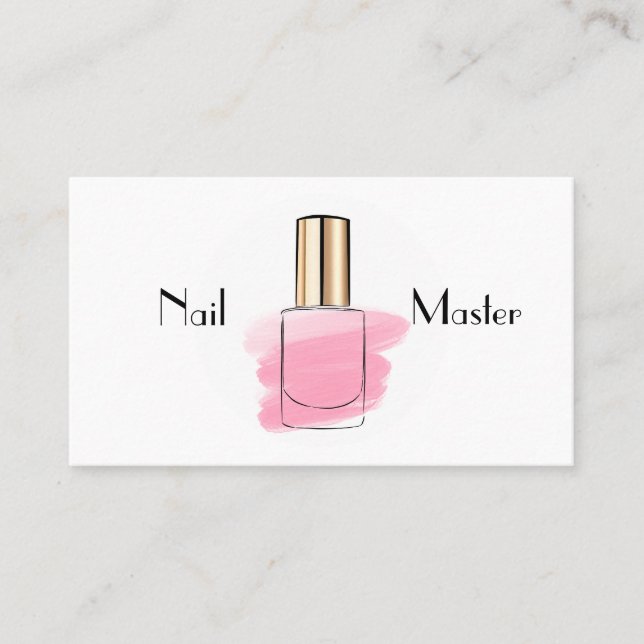 Nail master business card (Front)